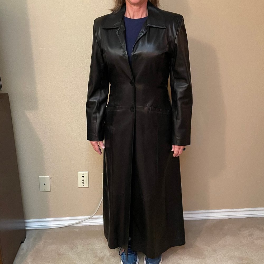 Full Length West Coast Leather Trench coat